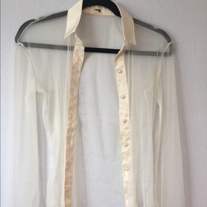 unif sheer button up